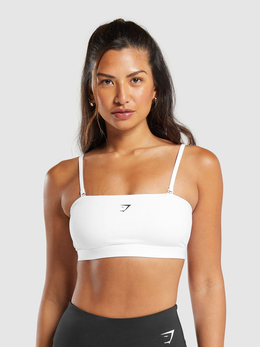 Gymshark Multi Way Strap Bandeau Bra — White — 2