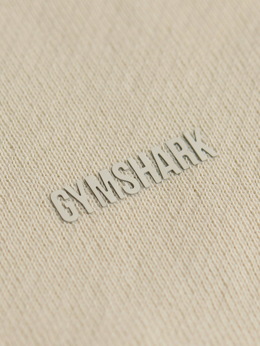 Gymshark everywear Relaxed Sweatshirt — Oat White — 5