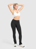 Gymshark Heavyweight Washed Leggings — Black/Wash — 4