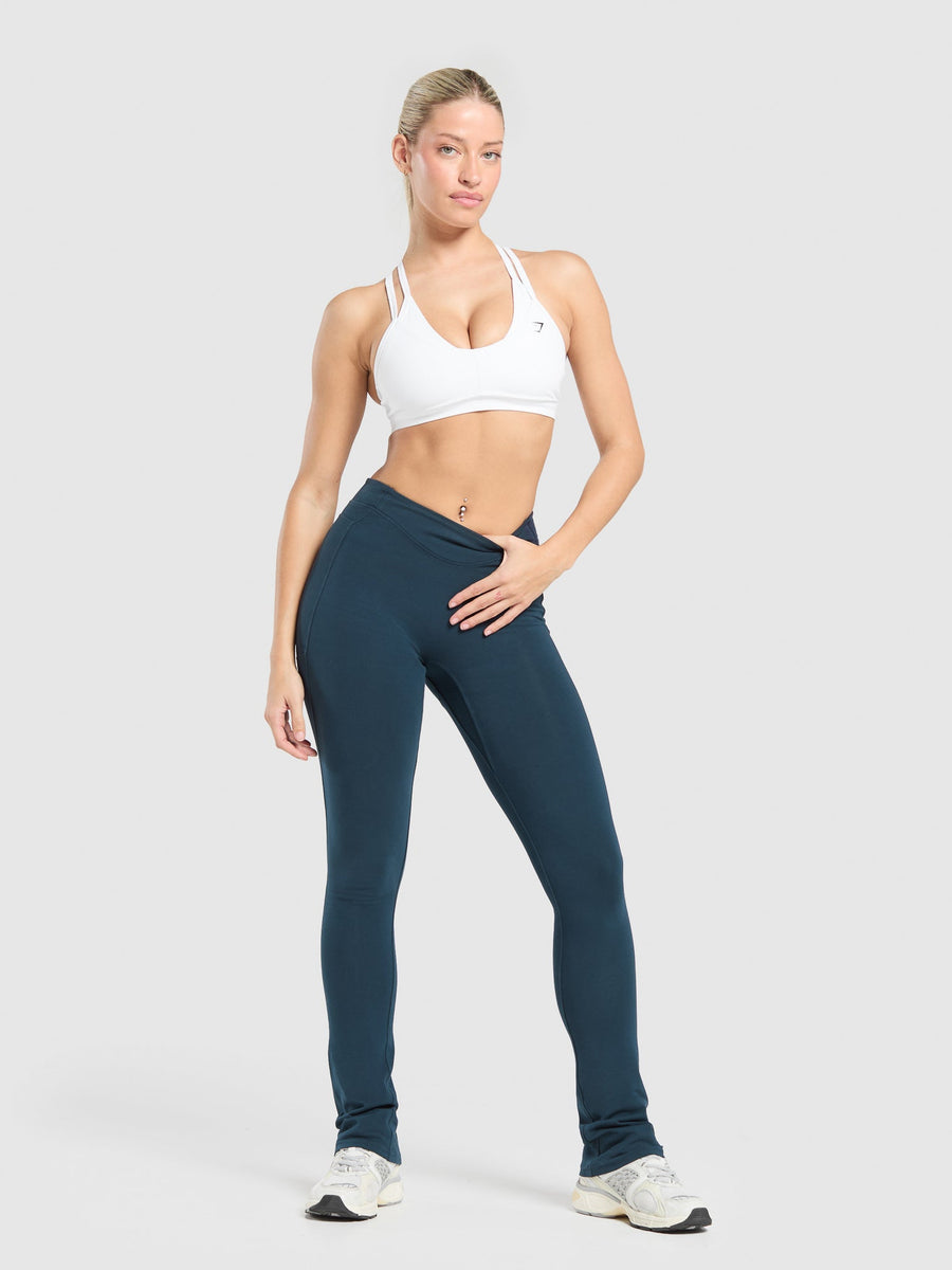 Gymshark Heavyweight Washed Leggings — Heavy Blue/Wash — 4