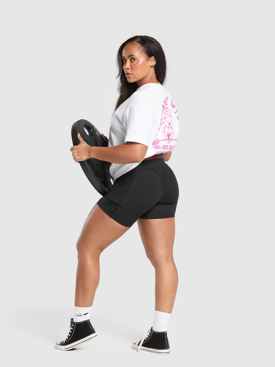 Gymshark Heavy Duty Oversized T-Shirt — White — 4