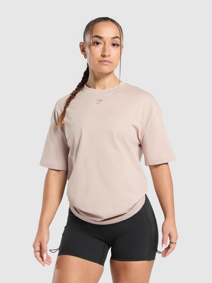 Gymshark Campus Classics Graphic T-Shirt — Muted Pink — 2