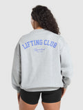Gymshark Lifting Club Oversized Sweatshirt — Light Grey Core Marl — 1