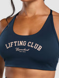 Gymshark Lifting Club Retro Bra — Navy — 6