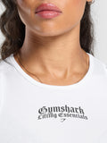 Gymshark Lifting Essentials Cropped Tank — White — 5