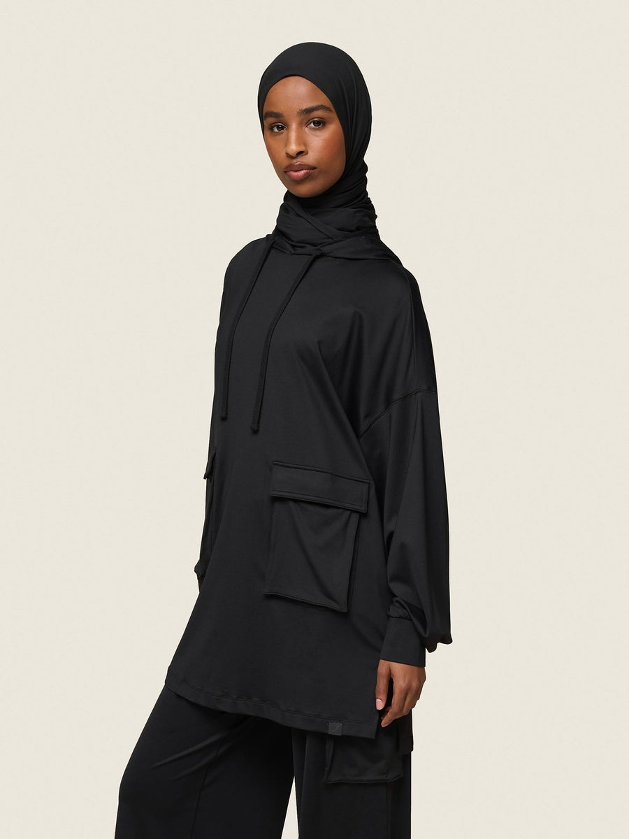 Gymshark x Leana Deeb Oversized Hoodie — Black — 4