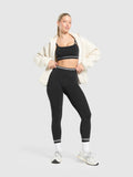 Gymshark Contrast Seamless Leggings — Black — 4
