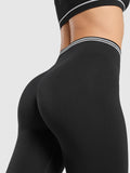 Gymshark Contrast Seamless Leggings — Black — 6