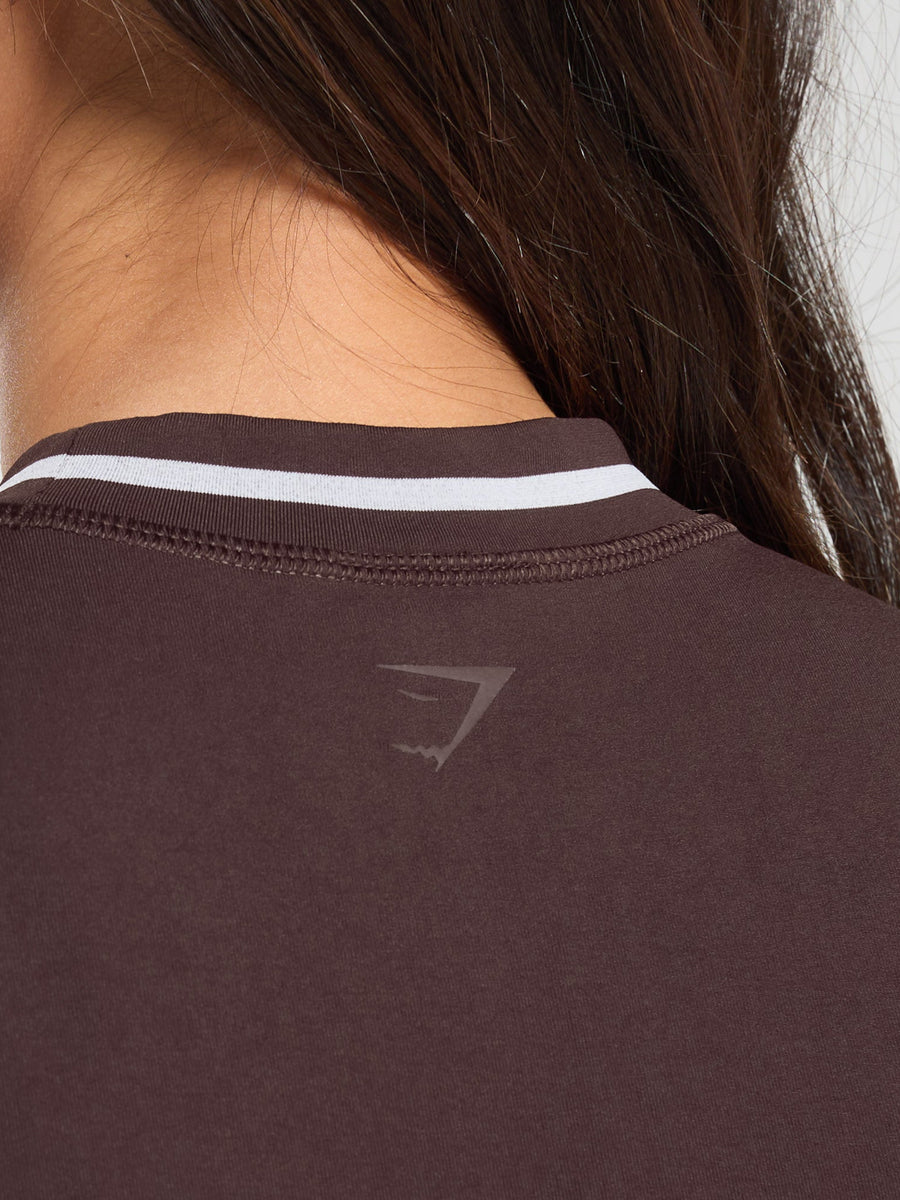 Gymshark Contrast Seamless T-Shirt — Heritage Brown — 5