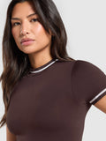 Gymshark Contrast Seamless T-Shirt — Heritage Brown — 6
