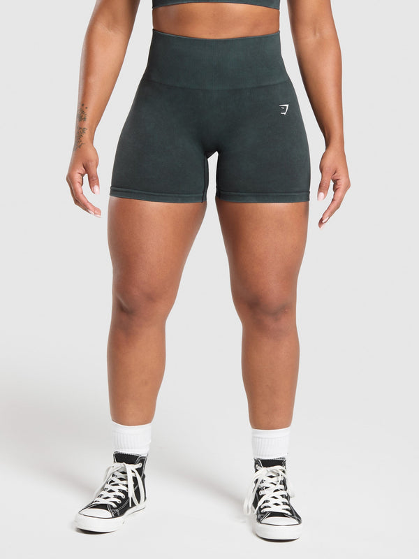 Gymshark Gains Seamless Washed Short — Black