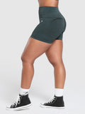 Gymshark Gains Seamless Washed Short — Black — 2