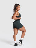 Gymshark Gains Seamless Washed Short — Black — 4