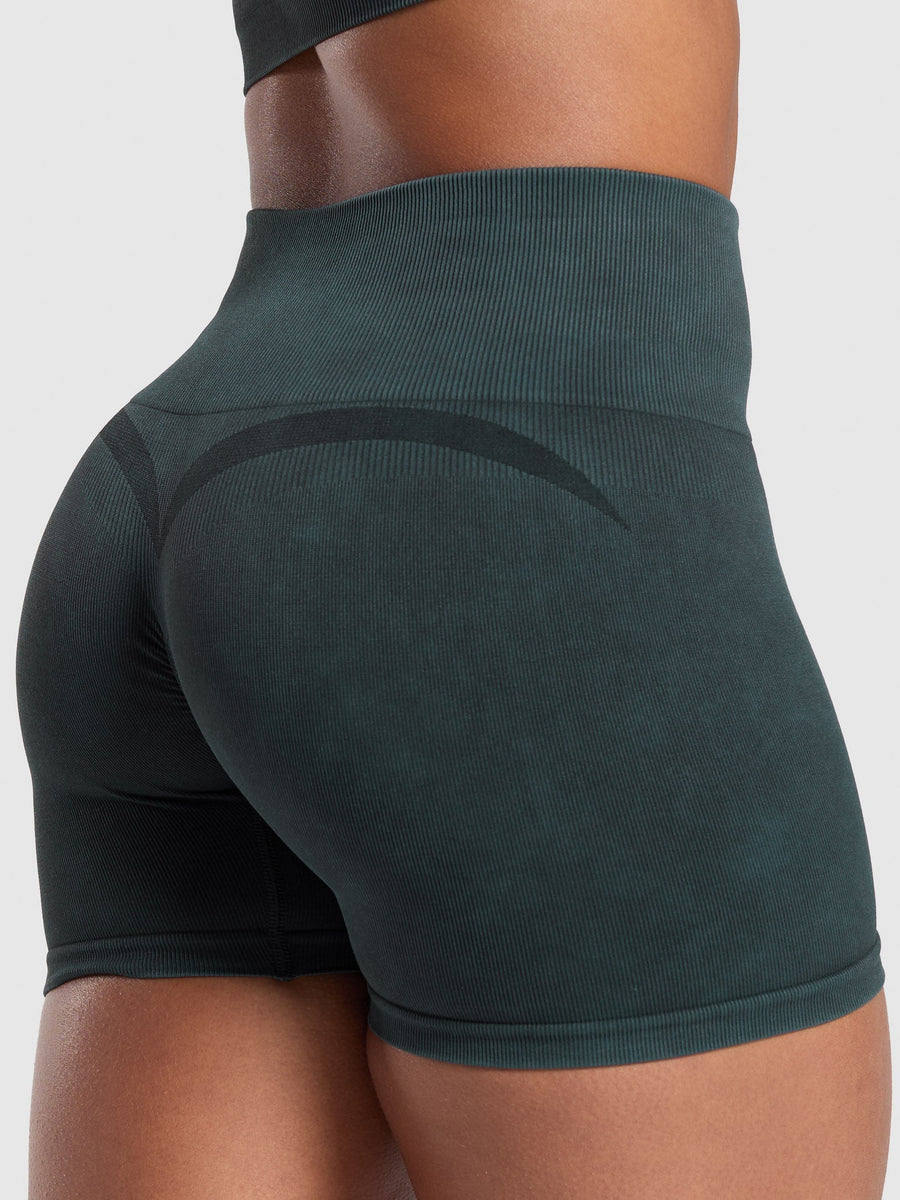 Gymshark Gains Seamless Washed Short — Black — 5