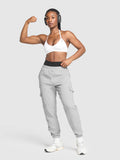 Gymshark Fleece Cargo Joggers — Light Grey Core Marl — 4