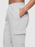 Gymshark Fleece Cargo Joggers — Light Grey Core Marl — 5