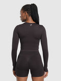 Gymshark Lift Seamless Zip Up Jacket — Bold Orange — 3