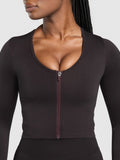 Gymshark Lift Seamless Zip Up Jacket — Bold Orange — 5