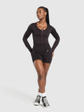 Gymshark Lift Seamless Zip Up Jacket — Bold Orange — 8