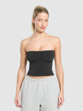 Gymshark Everyday Seamless Midi Tube Top — Black — 1