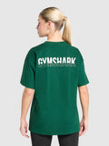 Gymshark Fraction Oversized T-Shirt — Conditioning Green — 1
