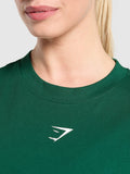 Gymshark Fraction Oversized T-Shirt — Conditioning Green — 5