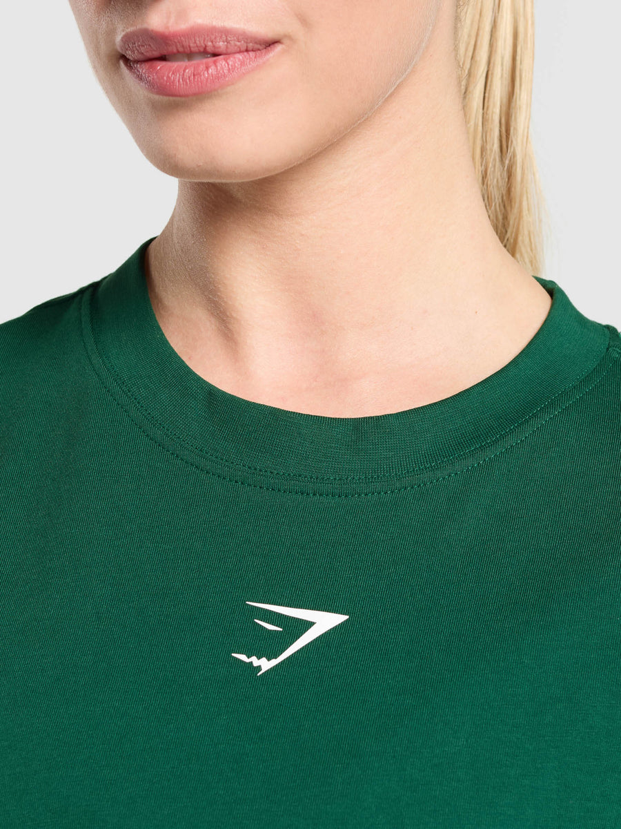 Gymshark Fraction Oversized T-Shirt — Conditioning Green — 5