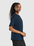 Gymshark Fraction Oversized T-Shirt — Navy — 3
