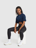 Gymshark Fraction Oversized T-Shirt — Navy — 4