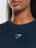 Gymshark Fraction Oversized T-Shirt — Navy — 5