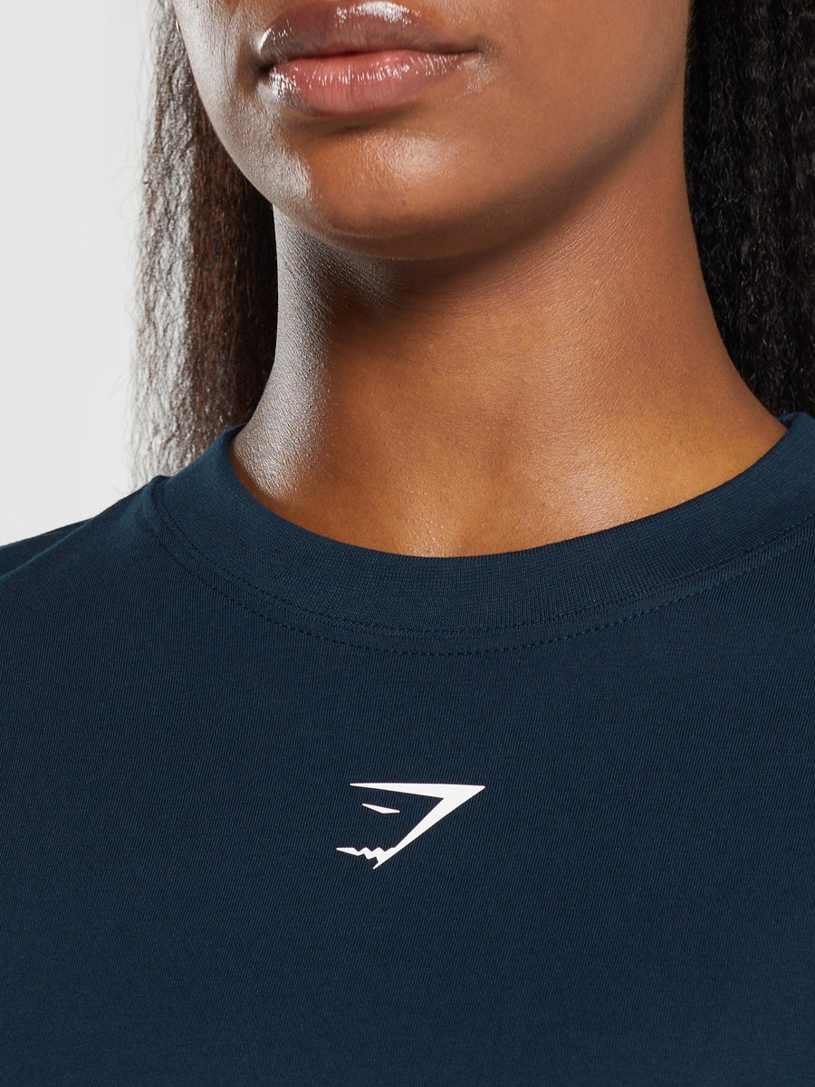 Gymshark Fraction Oversized T-Shirt — Navy — 5