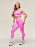 Gymshark Adapt Animal X Whitney Seamless Crop Top — Sour Pink/Vibrant Pink — 4