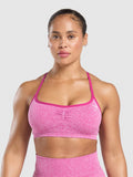 Gymshark Lift Seamless Sports Bra — Winning Pink/White Marl — 1