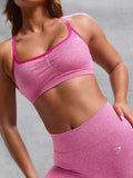 Gymshark Lift Seamless Sports Bra — Winning Pink/White Marl — 2