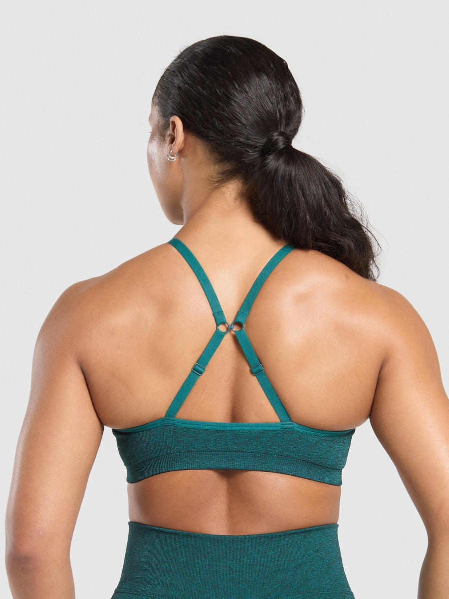 Gymshark Lift Seamless Sports Bra — Functional Teal/Black Marl — 2