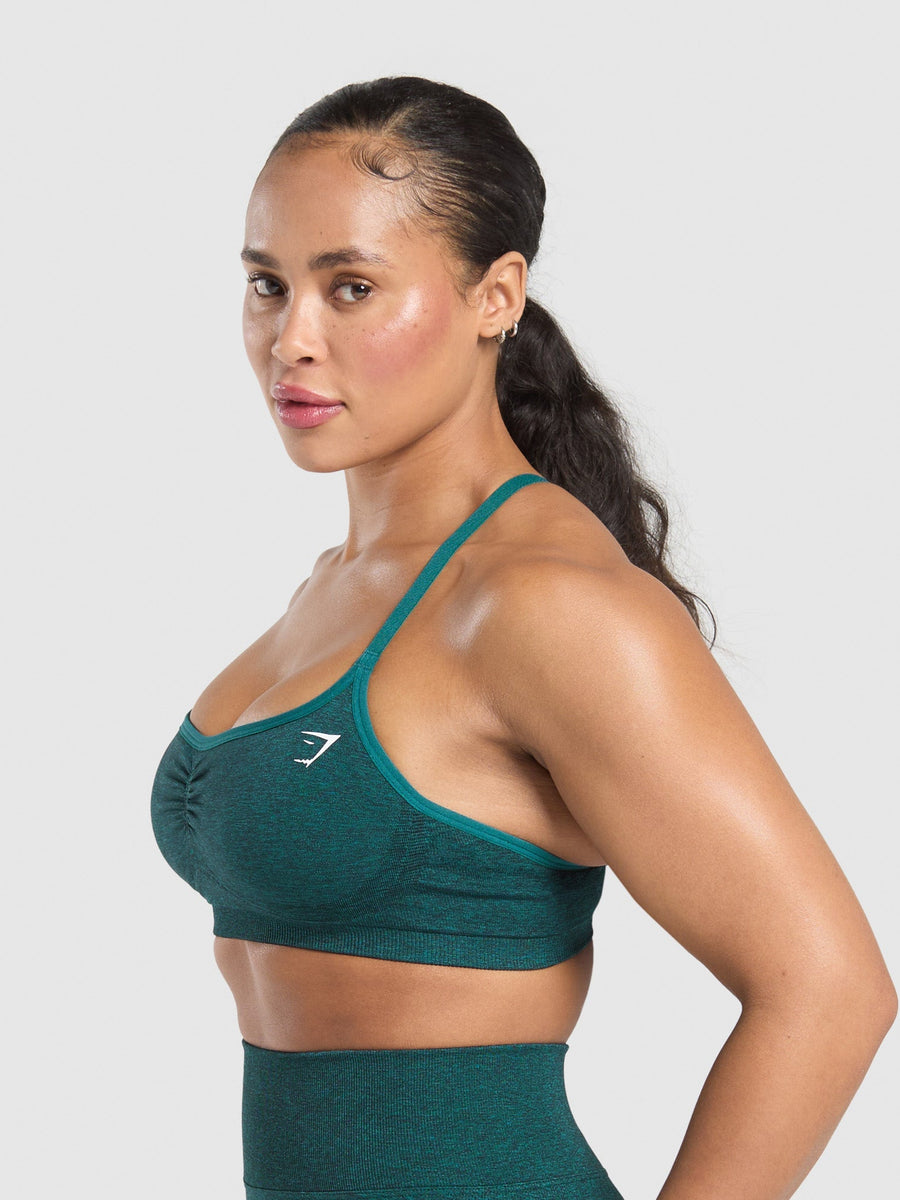 Gymshark Lift Seamless Sports Bra — Functional Teal/Black Marl — 3