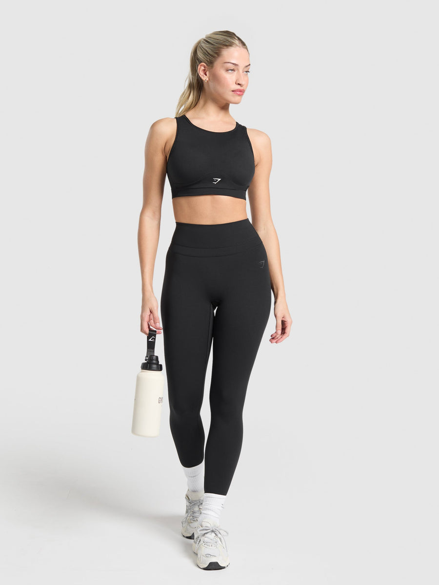 Gymshark Mesh Back Sports Bra — Black — 3