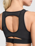 Gymshark Mesh Back Sports Bra — Black — 4