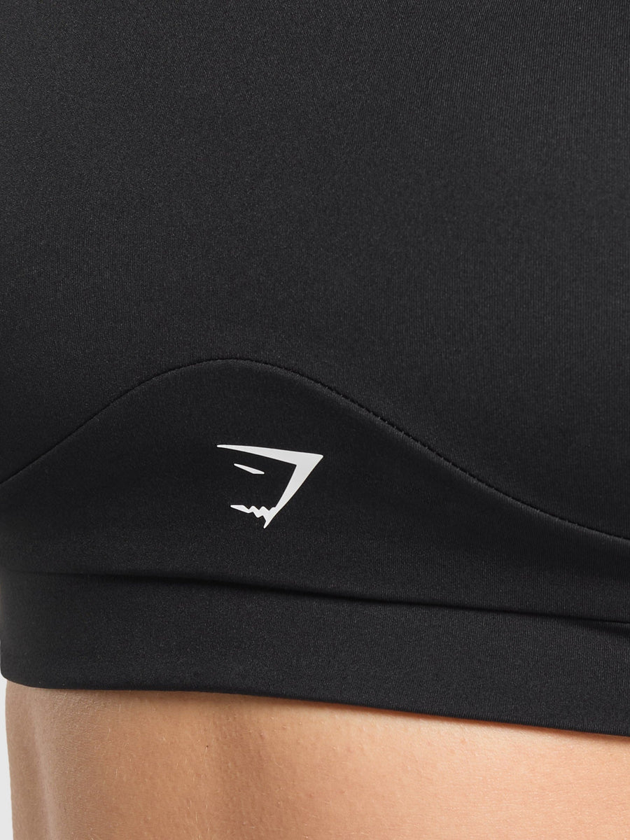 Gymshark Mesh Back Sports Bra — Black — 6