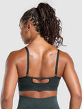 Gymshark Gains Seamless Washed Sports Bra — Black — 3