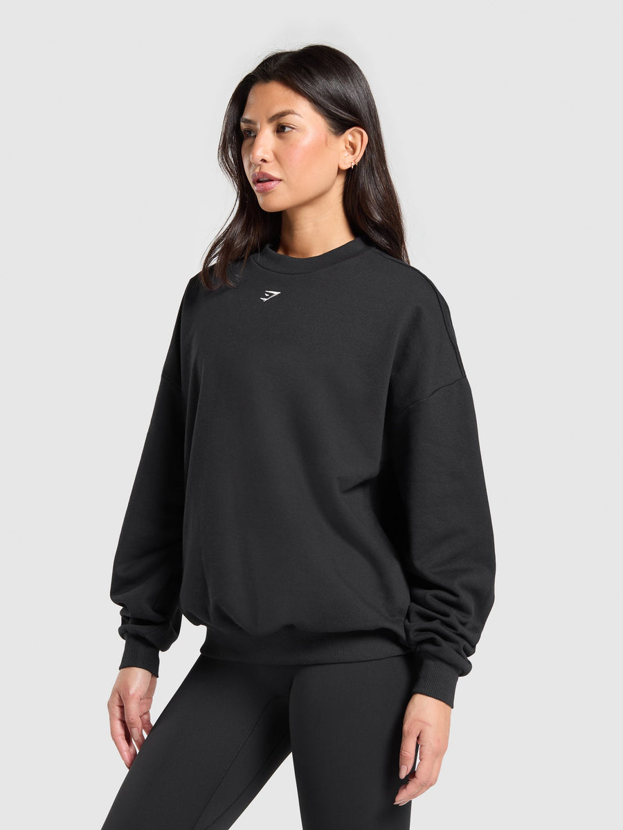 Gymshark Lifestyle Club Graphic Pullover — Black — 3