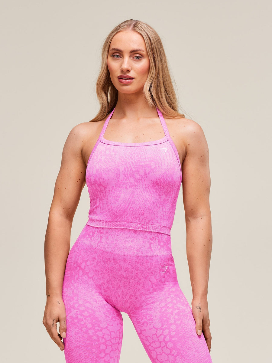 Gymshark Adapt Animal Seamless Midi Tank — Sour Pink/Vibrant Pink — 1