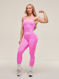 Gymshark Adapt Animal Seamless Midi Tank — Sour Pink/Vibrant Pink — 4