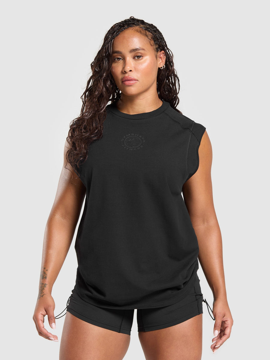 Gymshark Legacy Logo Tank — Black — 1