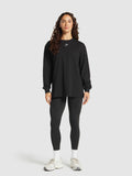 Gymshark Fraction Long Sleeve T-Shirt — Black/White — 4