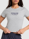 Gymshark EST 2012 Graphic Baby T-Shirt — Light Grey Core Marl — 5