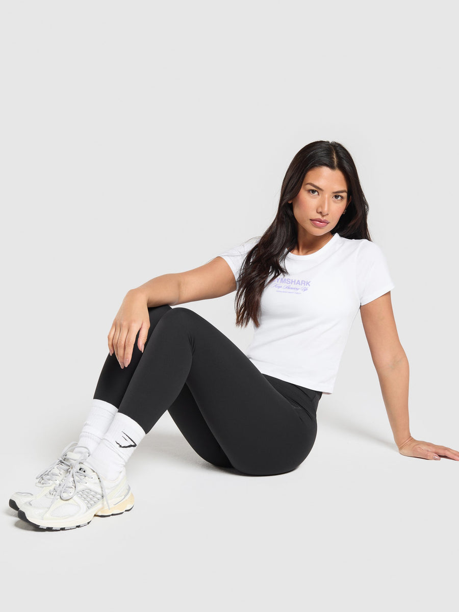Gymshark EST 2012 Graphic Baby T-Shirt — White — 3