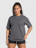 Gymshark Back Gains Graphic Oversized Tee — Graphite Grey — 2