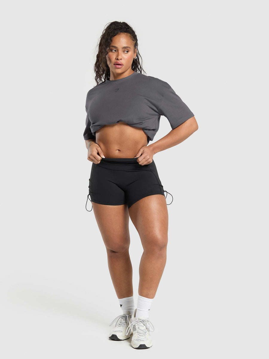 Gymshark Back Gains Graphic Oversized Tee — Graphite Grey — 3