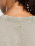 Gymshark 66 Washed Graphic Oversized T-Shirt — Linen Brown/Wash — 7